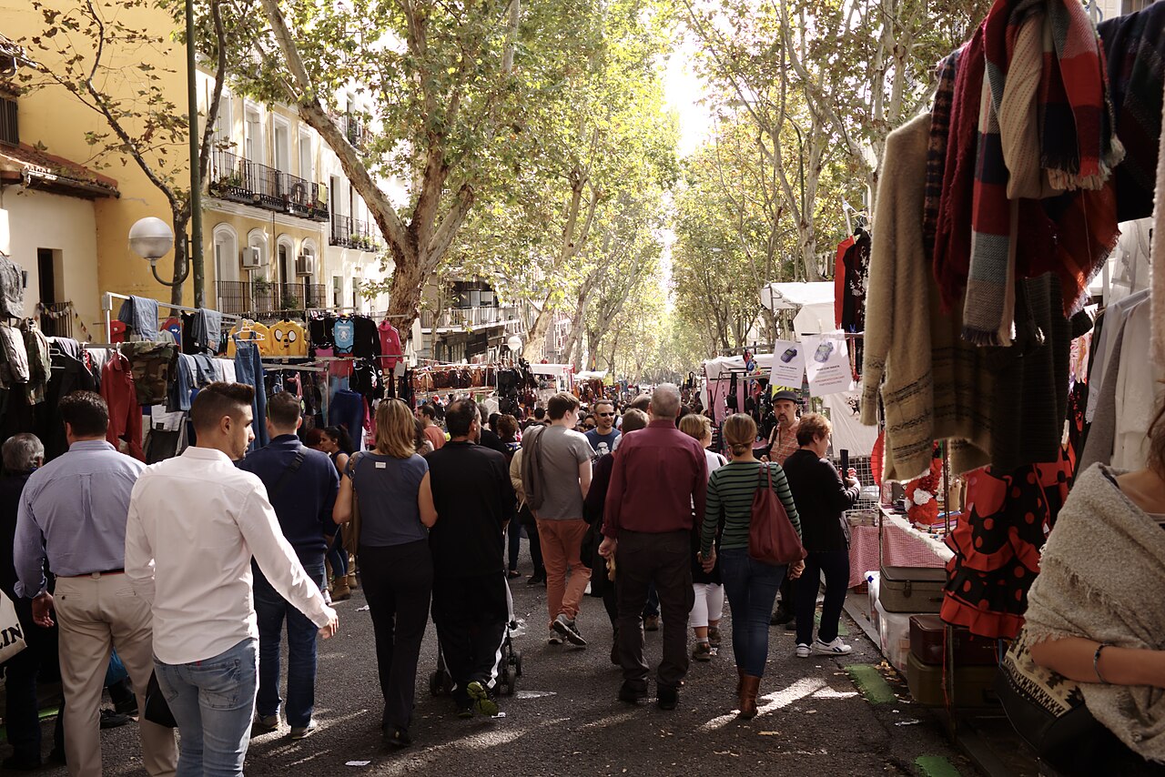 El Rastro: o mercado dos domingos · Madrid